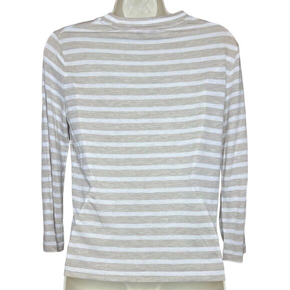 Vince Stripe Bracelet Sleeve Crewneck T-Shirt NWT Size X-Small - Picture 3 of 5
